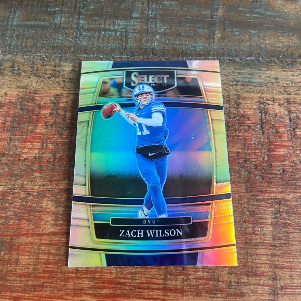 Zach Wilson 2022 Panini Select football card